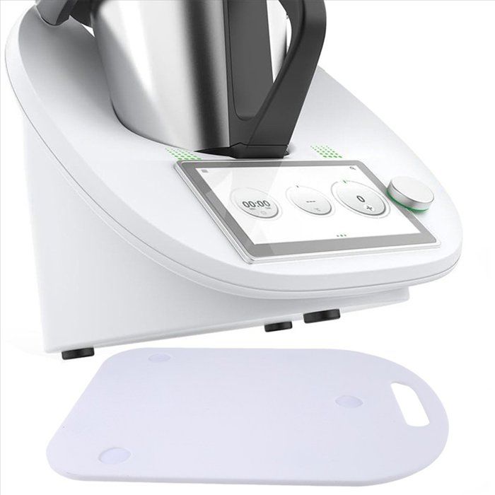 Pour Thermomix TM5 TM6 Blender Robot Culinaire Tapis AntidéRapant SéCurisé Tapis AntidéRapant Tapis de Protection de Cuisine-Blanc