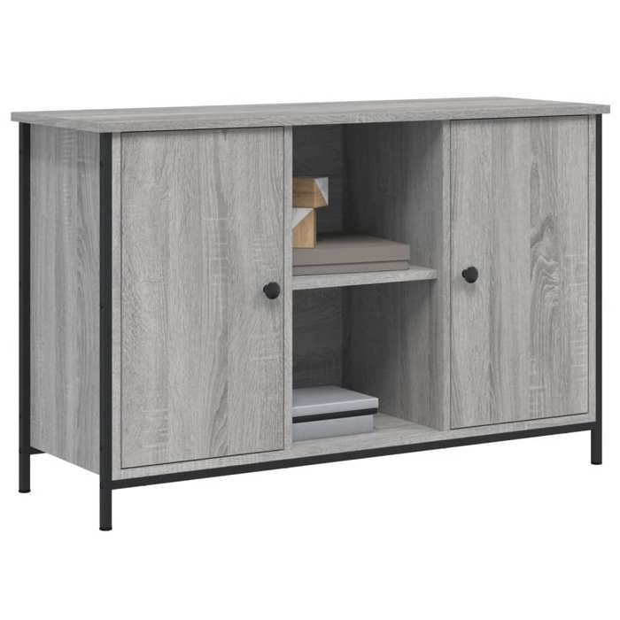 Printemps 2026 SoldesArmoire TV/TABLE TV - Gris - NEUF - Meuble TV sonoma gris 100x35x65 cm bois dingénierie 2_370728