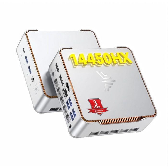 NiPoGi-Mini PC Gamer Ιntel Core i5-14450HX 480 GHz16 Go DDR4 RAM 512 Go SSD Ordinateur de BureauWindows 11 Pro ·WiFi 6·BT5.2