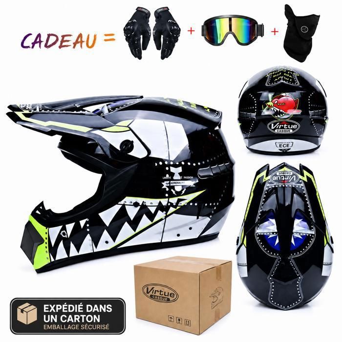 Casque de moto pour enfants et adultes APROSP SK865