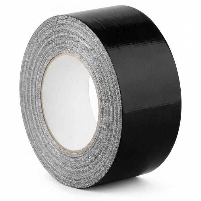 1 Rouleaux de scotch tissu noir50 mx75mmRuban adhésif toiléruban de réparationadhésif puissant