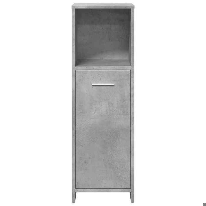 Magnifique Armoire de salle de bain Gris béton 30x30x95 cm Aggloméré - design polyvalent - pour maison - Gris 12.8 kg 2026_235080