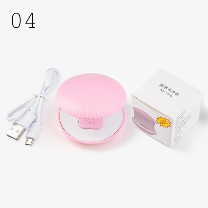 Mini Lampe UV Sèche-ongles Portable 6W - Pour Manucure à Domicile - Alimentation USB - Blanc