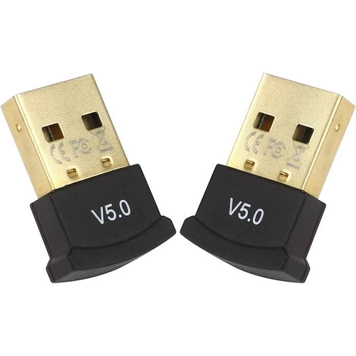 Clé USB Adaptateur Bluetooth V5.0-2.1 + EDR Key Sans Fil Dongle