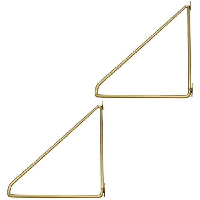 SUPPORT ÉQUERRE MURAL - forme triangulaire tandance - en métal