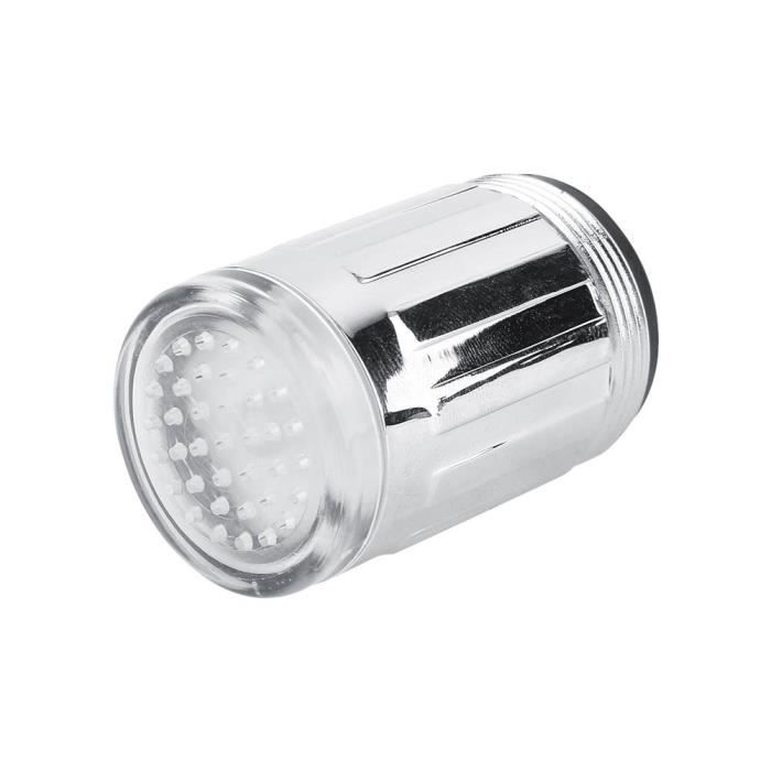 Adaptateur pour robinet filtration, économique ,capteur de température  intégrée à LED 3 couleurs, pour la cuisine, salle de bain ou douche