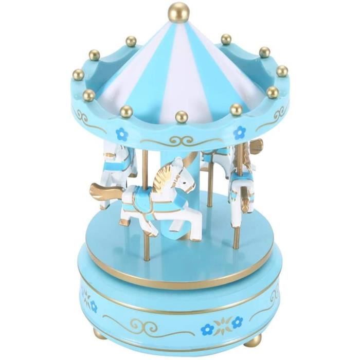 4 Chevaux Tournant Carrousel Manege Boite A Musique Carrousel Cheval Boite A Musique Cadeau Pour Petite Amie Enfants Enfants Fe A334 Cdiscount Jeux Jouets