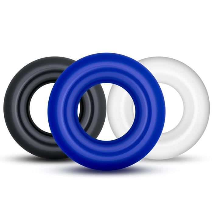 Anneau De Pénis En Silicone - 3 Pièces Réutilisables - Retarde L'éjaculation