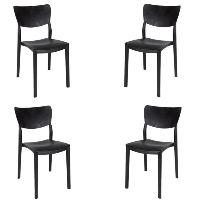 KOSMI - Chaise noire style nature aspect rotin en résine tressée et pieds en métal | Leroy Merlin KOSMI - Chaise noire style nature aspect rotin en résine tressée et pieds en métal | Leroy Merlin