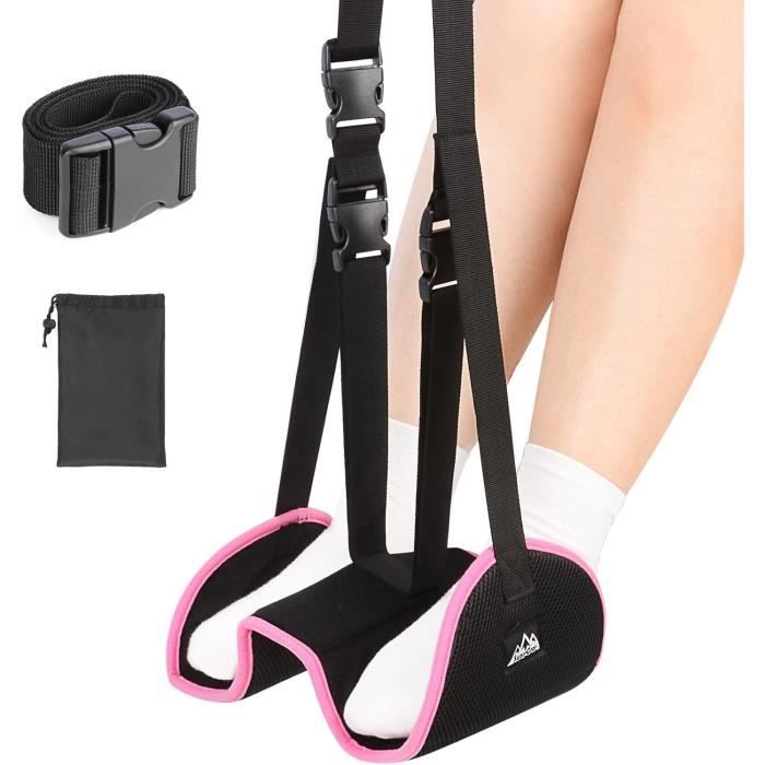 EYVRPAU Repose-Pieds Avion Portable Hamac de Pied pour Voyage Accessoire de Confort pour Longs Vols Relaxation (Mousse