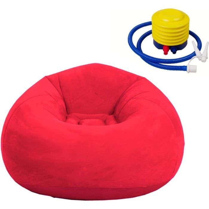 Lot De 2 Poufs Gonflables Avec Pompe à Air - Pour Camping, Jardin, Salon - Confortables Et Portables - 5