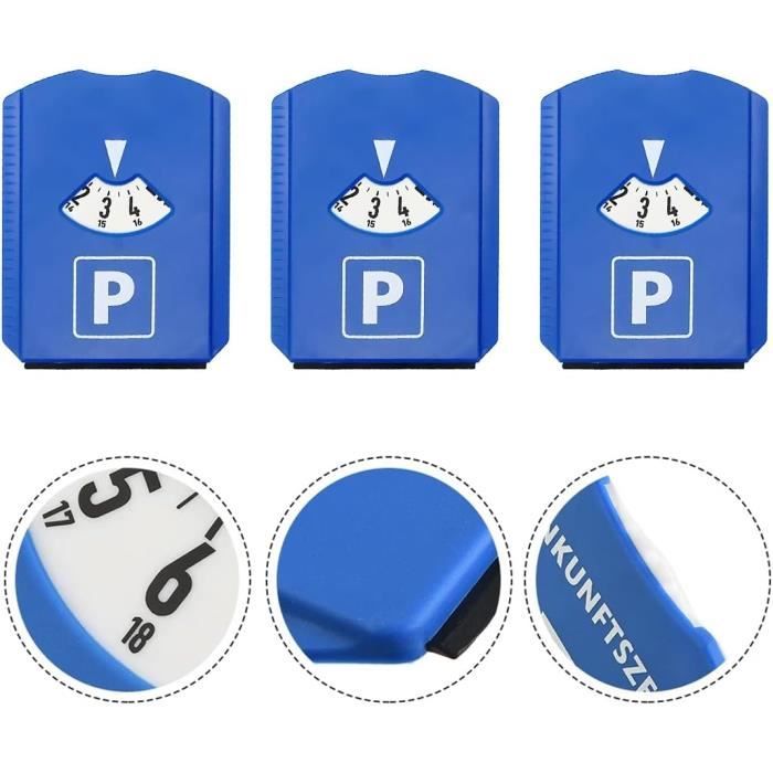 3 Disques De Stationnement pour Voitures avec Jeton pour Chariot ...