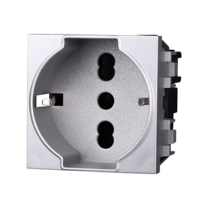 A2ZWORLD Adaptador Simple De Schuko 2P+T 10A / 16A A Enchufe