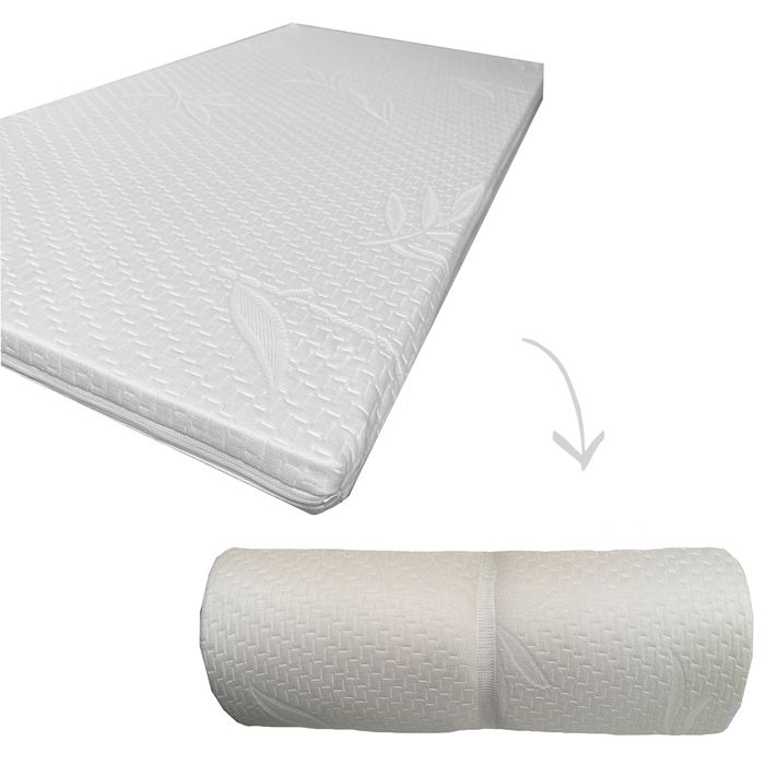 Matelas de voyage Coupey - Coupey - 60x120 cm epaisseur 3 cm - Mousse - Ferme - Blanc Matelas de voyage Coupey - Coupey - 60x120 cm epaisseur 3 cm - Mousse - Ferme - Blanc
