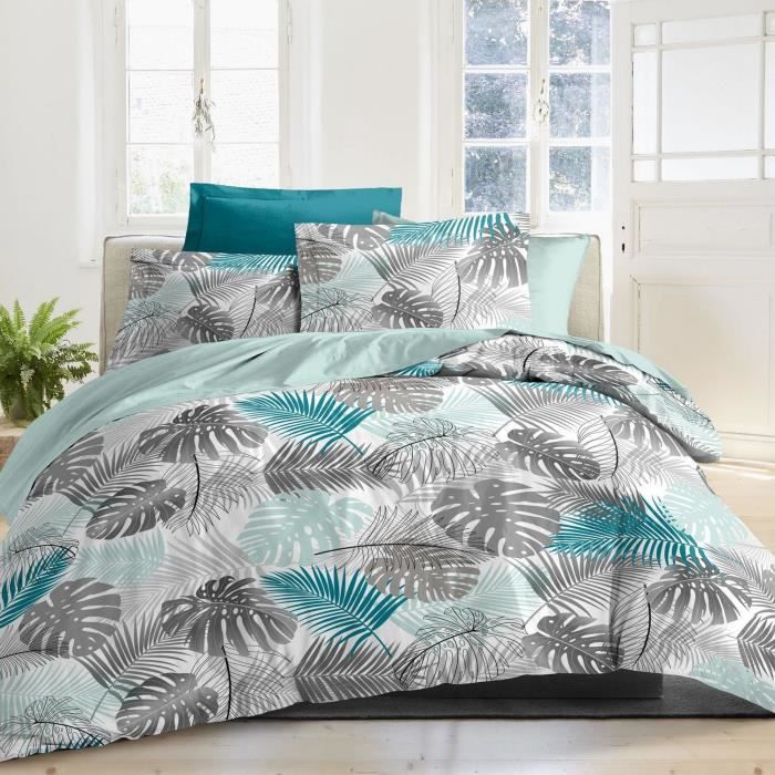 Housse De Couette Sandro 220x240 Cm 100% Coton 57 Fils/cm² + 2 Taies D'Oreiller