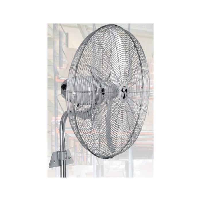 Brasseur dair mural Casafan WM2 Eco Wall wind machine - Chrome poli - 65 Cm - Oscillation - Casafan