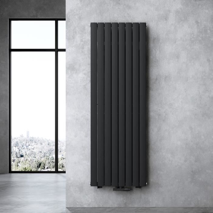 Radiateur à eau chaude vertical noir-gris SOGOOD 180x61cm - Cdiscount  Bricolage