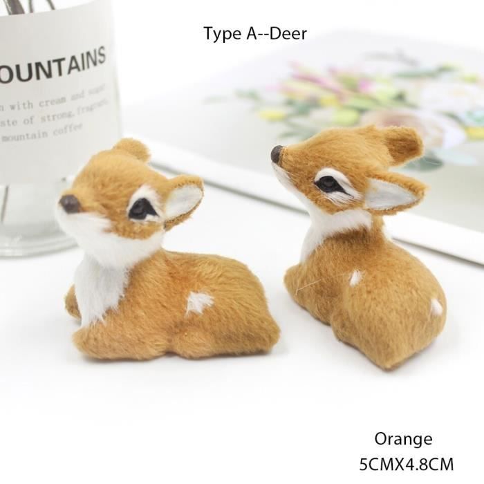Réaliste Jouet De Cerf De Noël Modèle Animal de Simulation Wapiti
