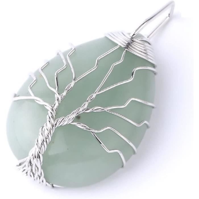 Collier Vintage Pendentif En Pierre Naturelle Pendentif Décoratif