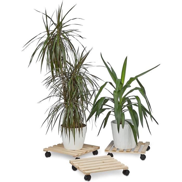 Support A Roulettes Pour Plantes La Foirfouille