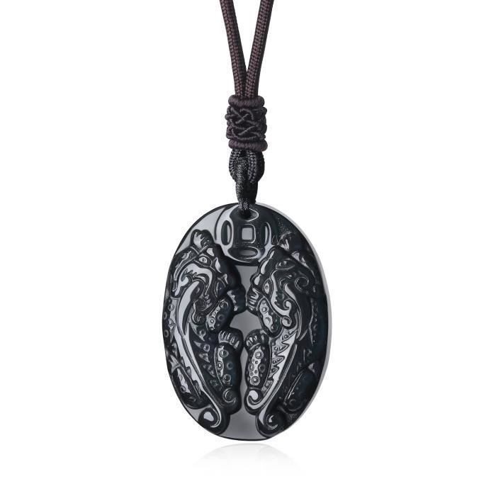 collier homme obsidienne collier homme obsidienne