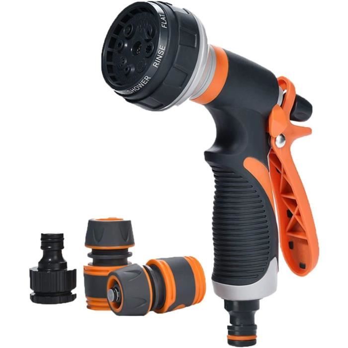 Pistolet Arrosage Jardin 8 Modes - Buse Tuyau 1/2''