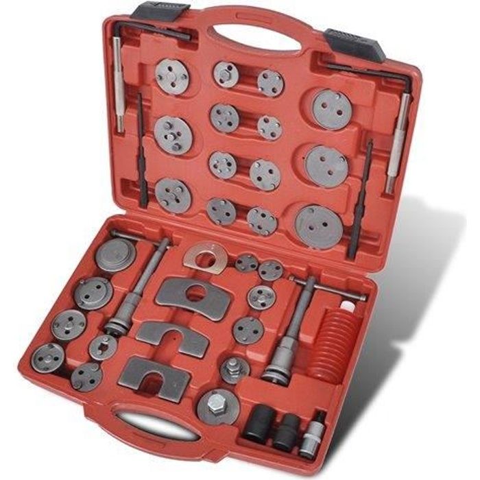 vidaXL Kit d'outils de filetage de piston d'étrier 40 pcs