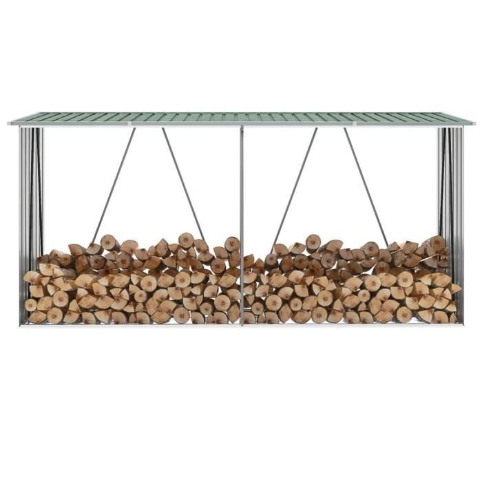 vidaXL Abri de stockage bois 330x84x152 cm