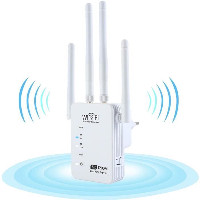 Répéteur WiFi double bande 1200Mbps Port Ethernet - Cdiscount