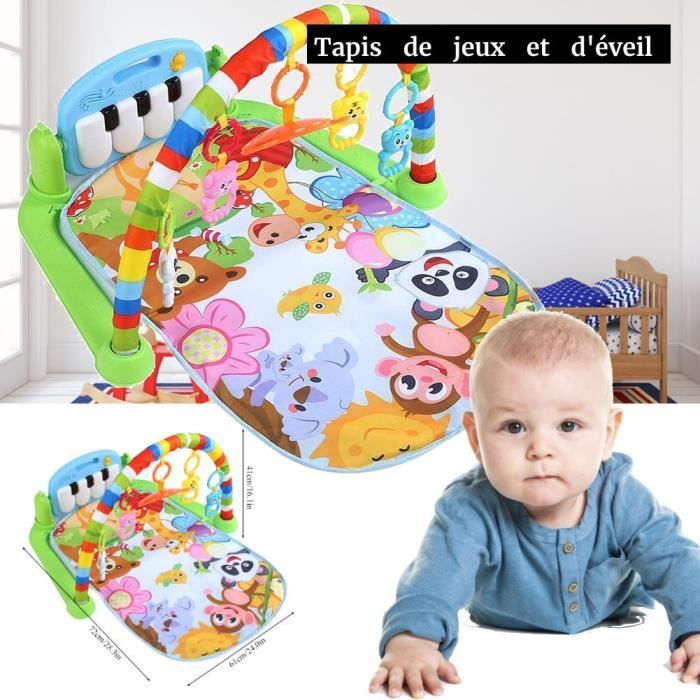 3 En 1 Tapis D Eveil Bebe De Jeux Play Piano Gym Avec Centre D Activite Jin24 Cdiscount Puericulture Eveil Bebe