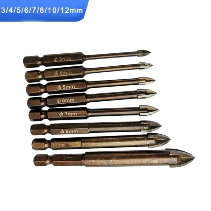 1 Pc Jeu De Forets En Carbure De Tungstène 1mm à 6.5mm HRC65 ° Foret