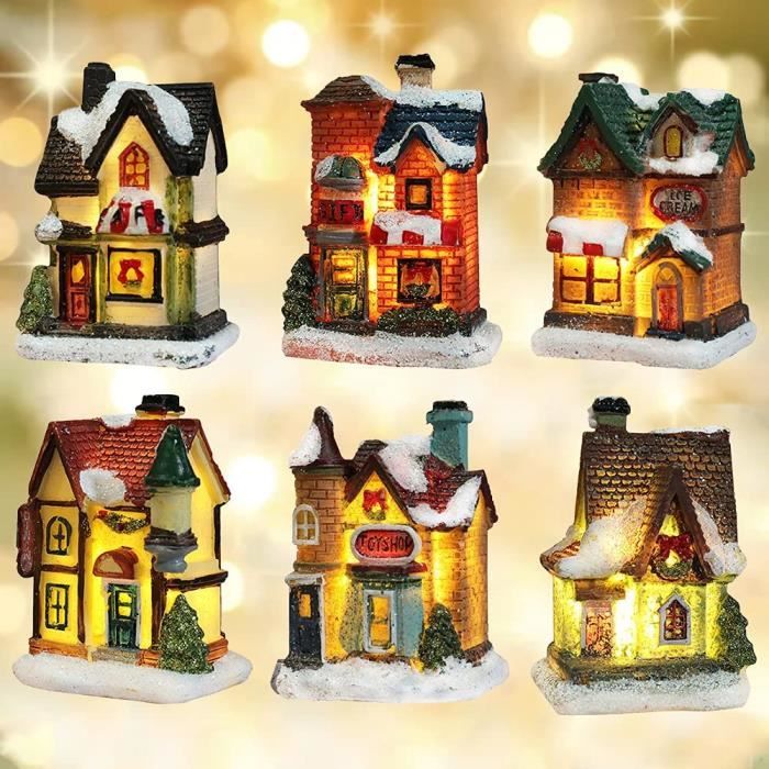 Maison village de noel miniature outlet
