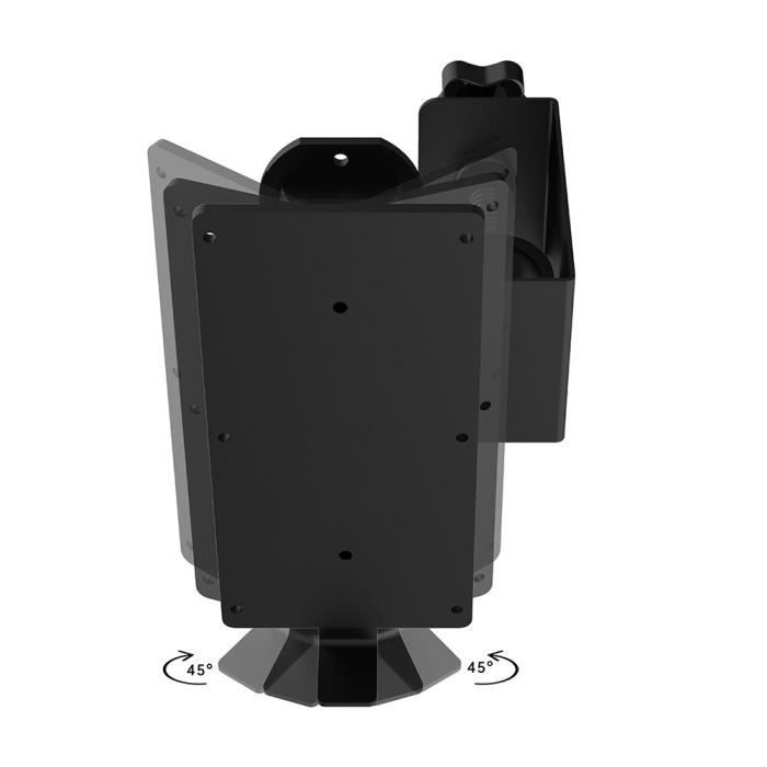 Support Magnétique Pour Spot Ou Enceinte - Inclinaison ±15°, Hauteur 3,5 Cm - Design Compact En ABS Noir