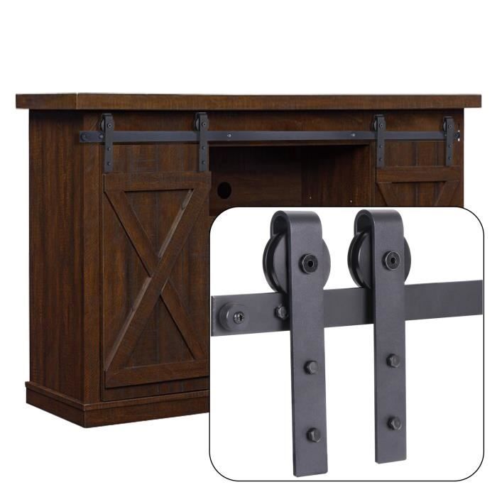 Lot De 2 Rails De Remplacement Pour Porte De Grange Spacemaker & Treco A67 (60-0050) - Installation Facile, Vis Incluses - 4