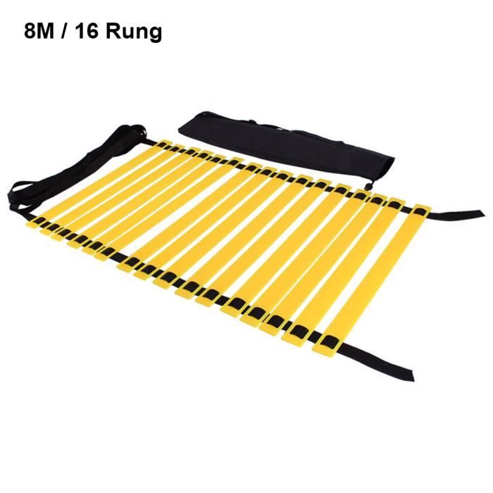 Starbun Échelle D'Agilité 4m - Plastique, 8 Échelons, Sac Inclus - Entraînement Foot, Fitness, Vitesse