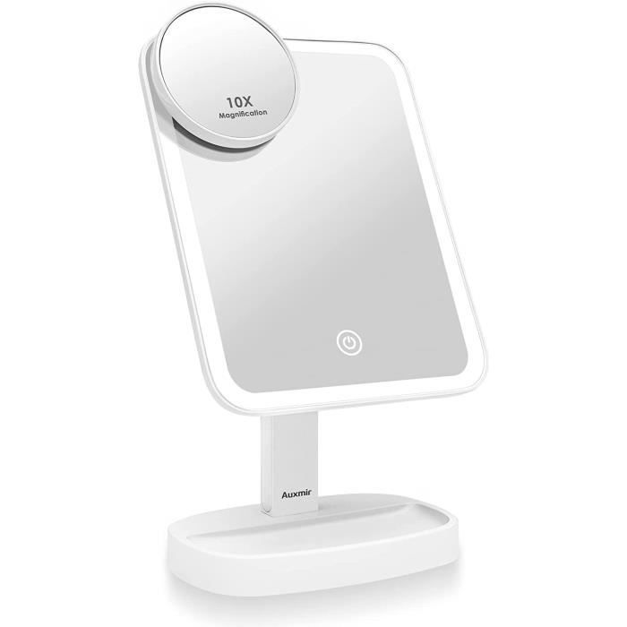 Miroir de Maquillage avec Lumières, Miroirs de Table, Voyage & de Courtoisie à 21 Lumières LED Miroir de Maquillage avec Lumières, Miroirs de Table, Voyage & de Courtoisie à 21 Lumières LED