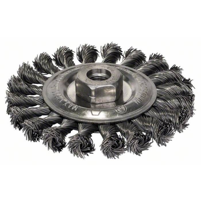 Brosse circulaire pour meuleuses angulaires à fils torsadés Ø115 BOSCH 2608622059 - vue 3
