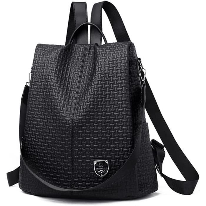 Sac à Dos Anti-vol Pour Femme CYchen - Noir, Imperméable, Bandoulière Convertible