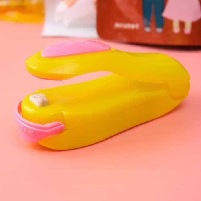 Mini Machine à Sceller Les Sacs Plastique – Thermosoudeuse Portable, Fonctionne Sur Piles AA, Pour Snacks, Biscuits… - 5