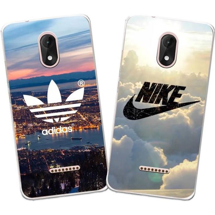 2 X Coque Wiko Jerry 3 Nike et Adidas Doux Souple TPU Silicone Housse Etui Pour Wiko Jerry 3 Cdiscount Telephonie
