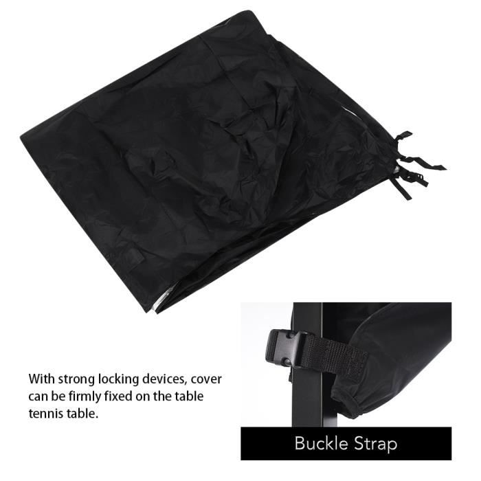 Gurkkst - Housse De Protection Imperméable Pour Table De Ping-pong - Dimensions 165x185x70 Cm, Polyester Résistant