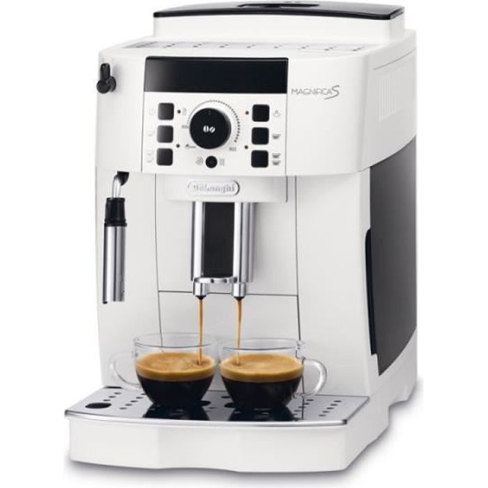 machine à expresso avec broyeur pour Café en grains et moulu 1450W blanc