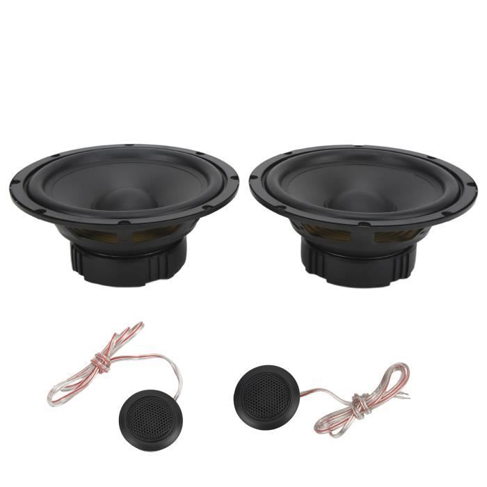 Paire De Tweeters Pour Voiture - 150W, Dôme Bleu, Sensibilité 98dB, Facile à Installer