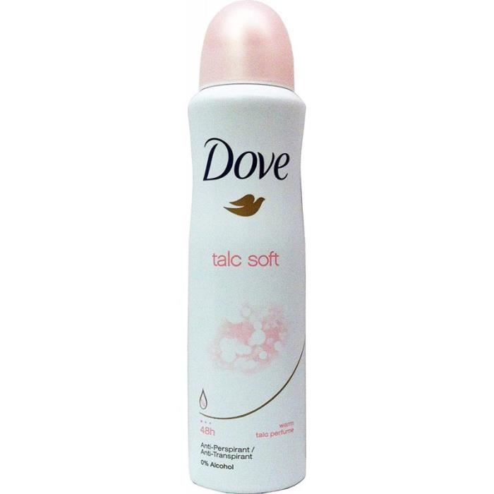 DOVE LOT DE 6 DÉODORANTS SPRAY 150ML TALC SOFT Cdiscount Au quotidien