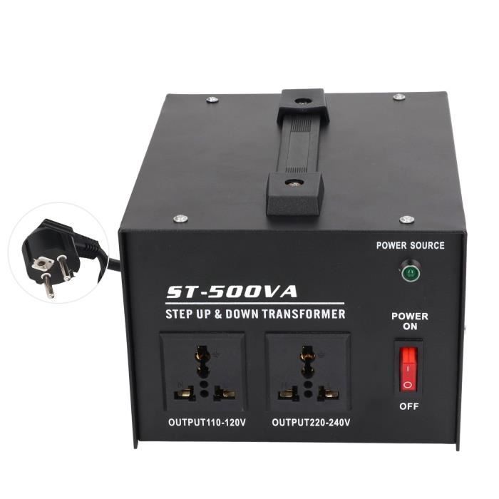 NICCOO Transformateur 220V Vers 110V 500W - Convertisseur De Tension Pour Appareils US / Japon