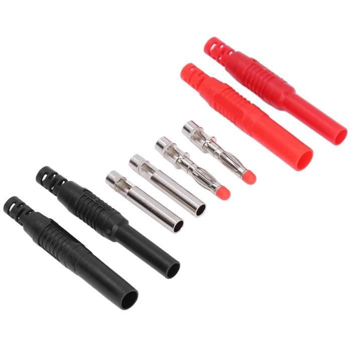 Silicone 30cm Rc Adaptateur EC5 Vers Fiches Bananes 4mm - Lot De 2 | Câble Silicone 12 AWG | 30cm Câble Silicone 12AWG