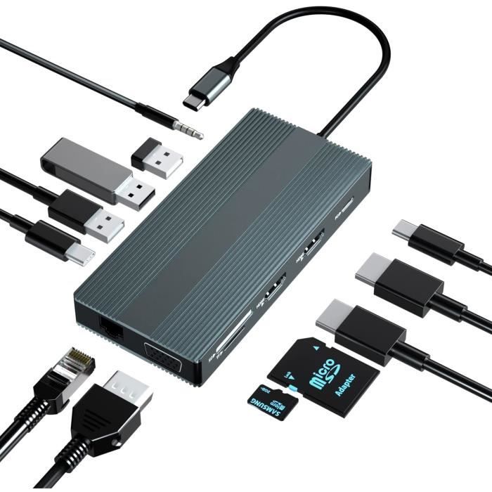HP ENVY USB-C Hub / Concentrateur / Station D'Accueil Pour Ordinateur Portable 5LX63AA#ABB (USB