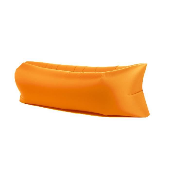 Chaise longue gonflable avec emballage portable pour les voyages en camping en outdoor