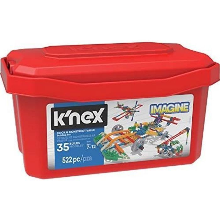 Knex Imagine - Click & Construct Value Building Set - 522Piece - 35 Models - Engineering Educational Toy Building Set