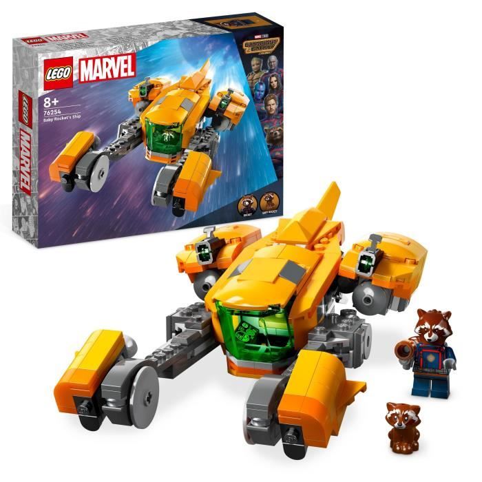 LEGO® Marvel 76254 Le Vaisseau de Bébé Rocket, Jouet à Construire Les Gardiens de la Galaxie